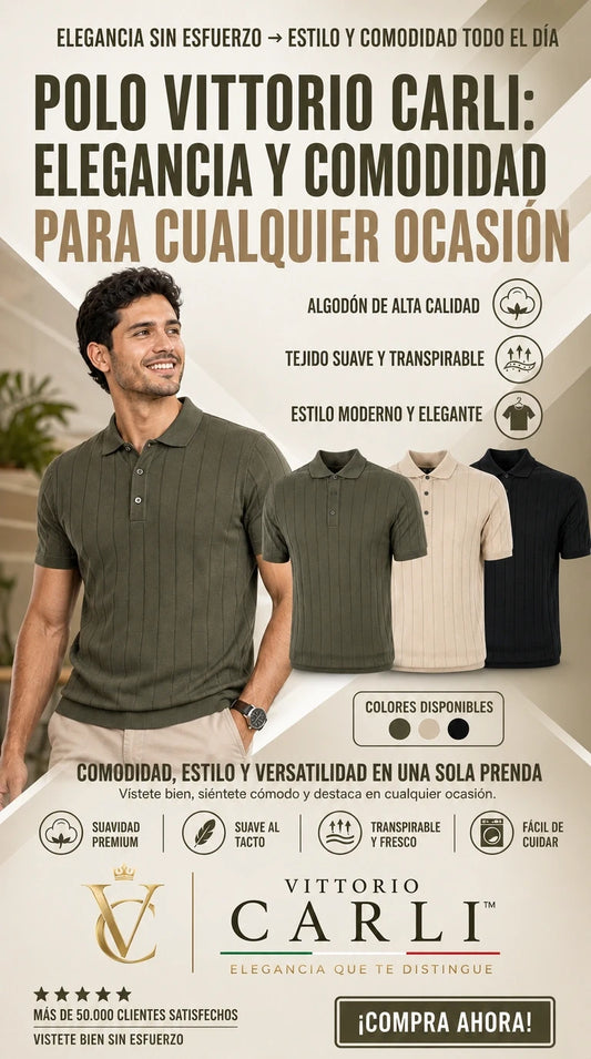 Vittorio Carli - polo shirt with border PREMIUM